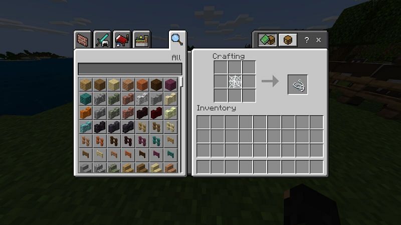 Crafting string in Minecraft