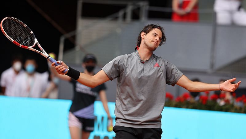 Dominic Thiem at the Mutua Madrid Open.