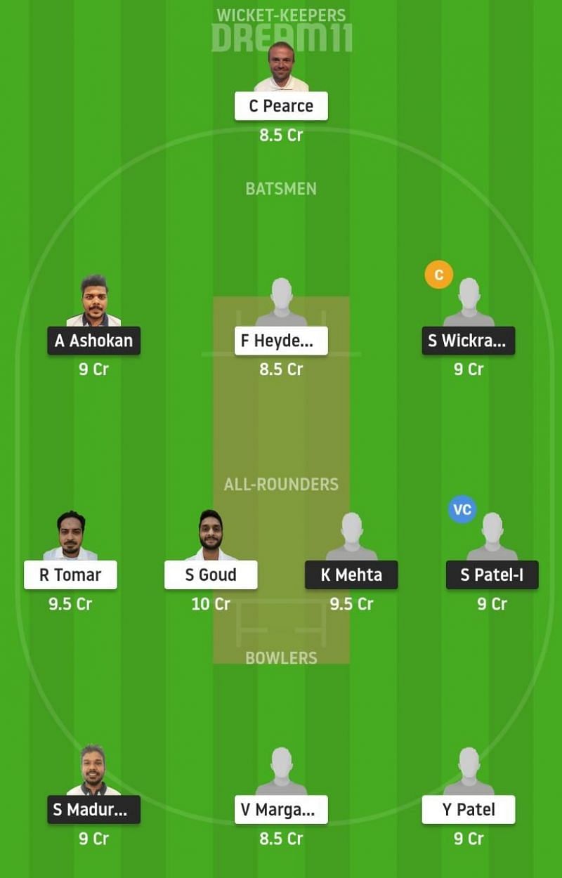 PCK vs VCC Dream11 Tips