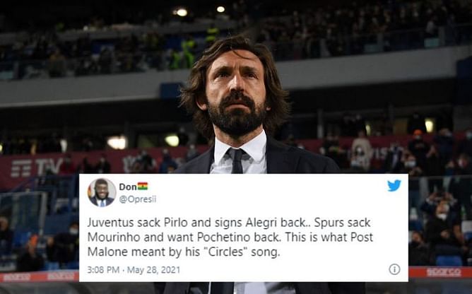 Twitter explodes as Andrea Pirlo is sacked as Juventus manager