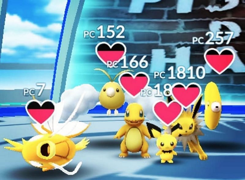 All gold shiny Pokémon 