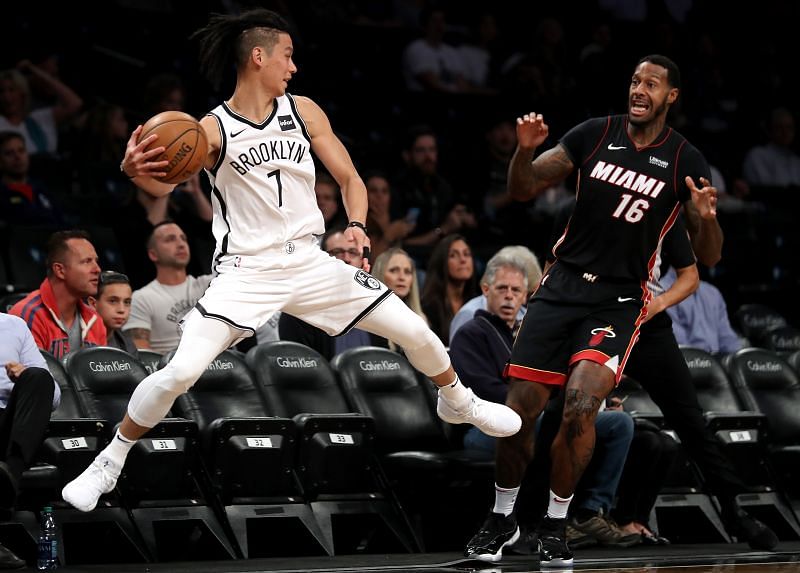 Jeremy Lin (#7_ of the Brooklyn Nets