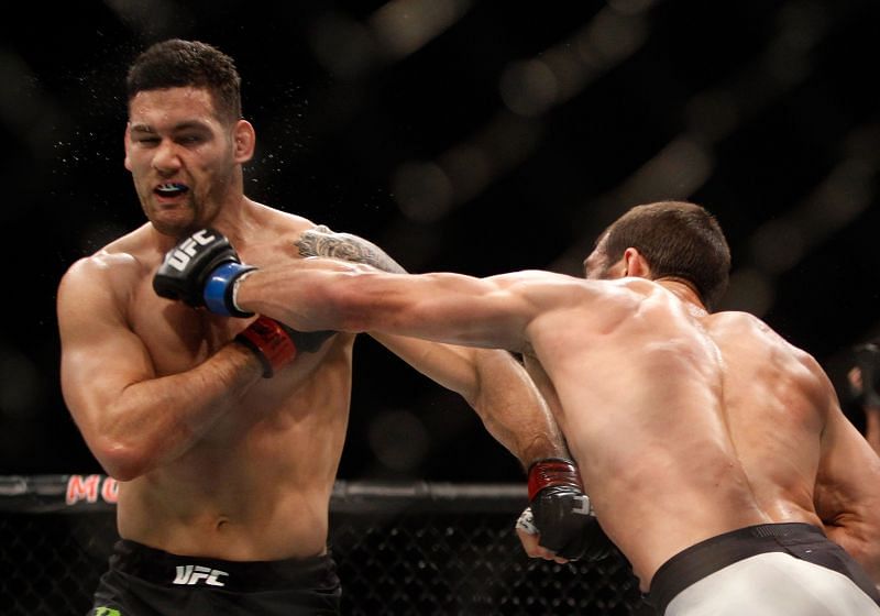 Chris Weidman appeared to age overnight following his fight with Luke Rockhold