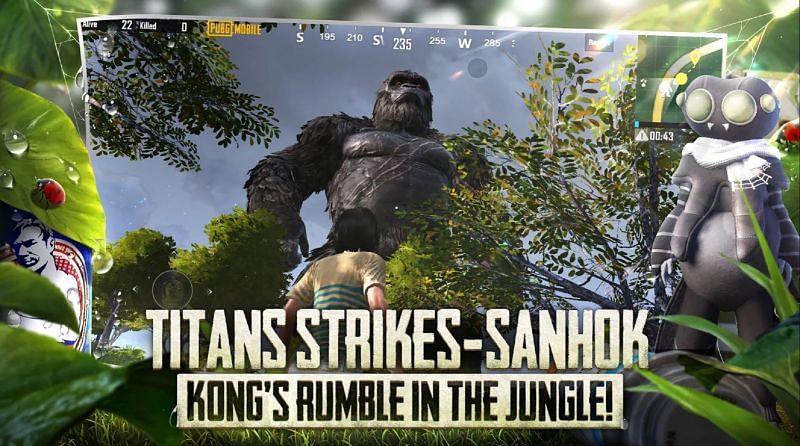 PUBG Mobile developers have released a series of new Godzilla vs Kong redeem codes (Image via PUBG Mobile / Google Play Store)