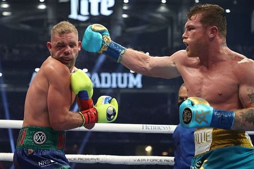 Billy Joe Saunders suffered a brutal eye injury against 'Canelo' Alvarez.