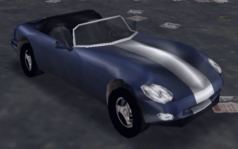 The Banshee, like many other vehicles in GTA 3, has terrible durability (Image via GTA Wiki)