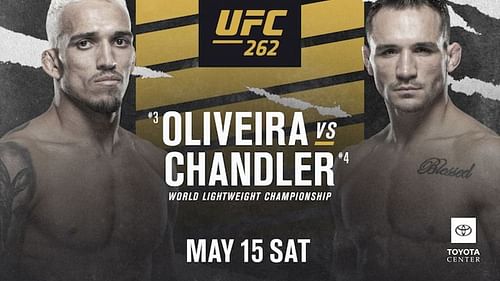 Charles Oliveira and Michael Chandler do battle for the vacant UFC lightweight title this weekend.