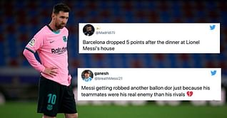 Twitter explodes as Lionel Messi's Barcelona throw away 2 goal lead in 3-3 draw against Levante