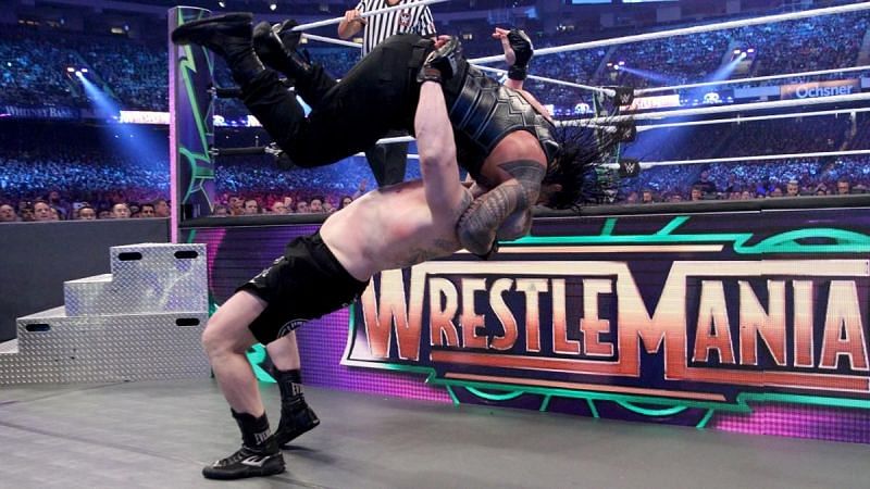 Roman Reigns feuded with Brock Lesnar over the Universal Championship in 2017 and 2018