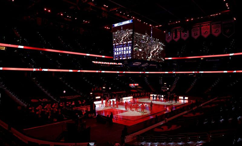 Amalie Arena has been the home of the Toronto Raptors this season