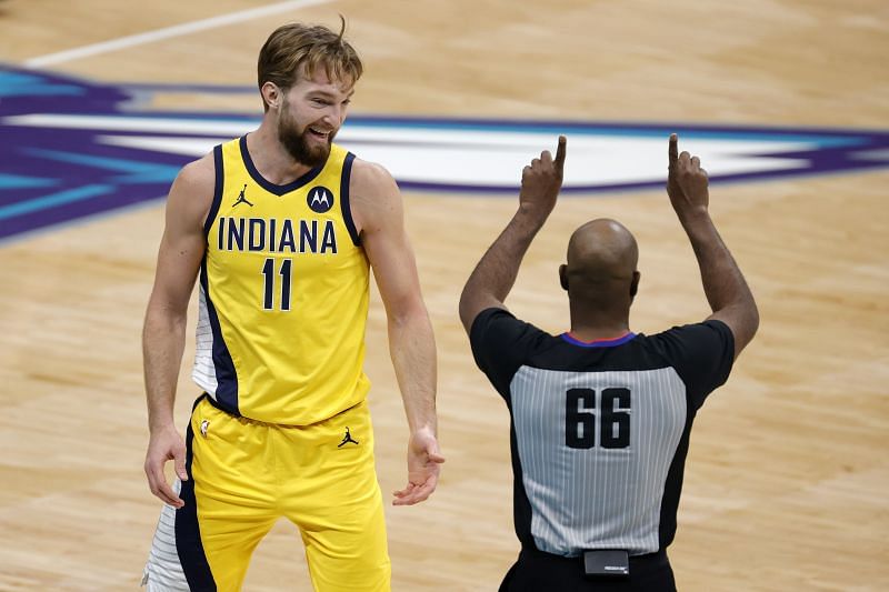 Domantas Sabonis with the Indiana Pacers