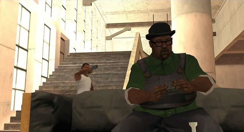 Moments before Big Smoke fights CJ (Image via GTA Wiki)
