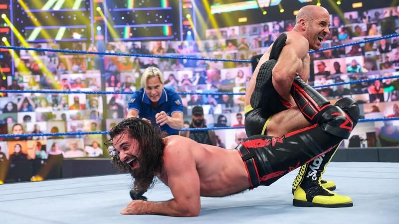 Cesaro vs Seth Rollins on SmackDown