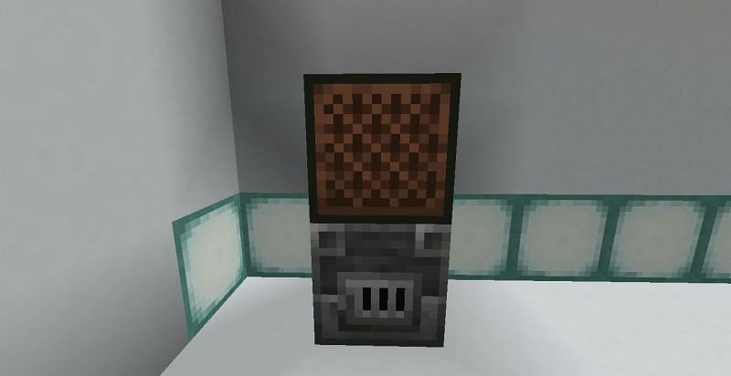 Players can produce bass drum sounds with blast furnace(Image via Minecraft)