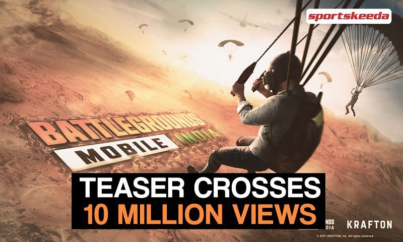 Teaser of Battlegrounds Mobile India has crossed the 10 million views milestone (Image via Sportskeeda)