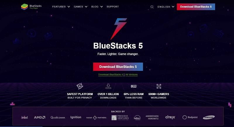 Website of BlueStacks