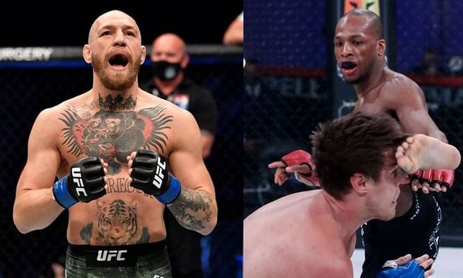Conor McGregor reacts to Bellator star MVP destroying Derek Anderson's nose with a head kick