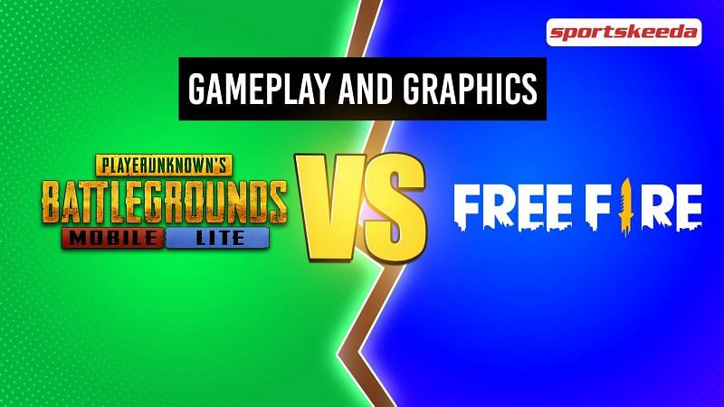 A comparison of gameplay and graphics of Free Fire and PUBG Mobile Lite