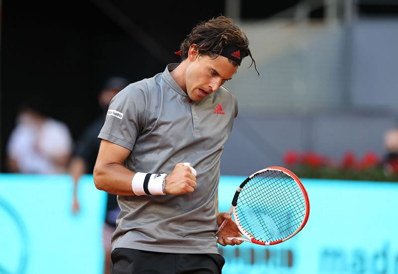 Dominic Thiem pumps his fist