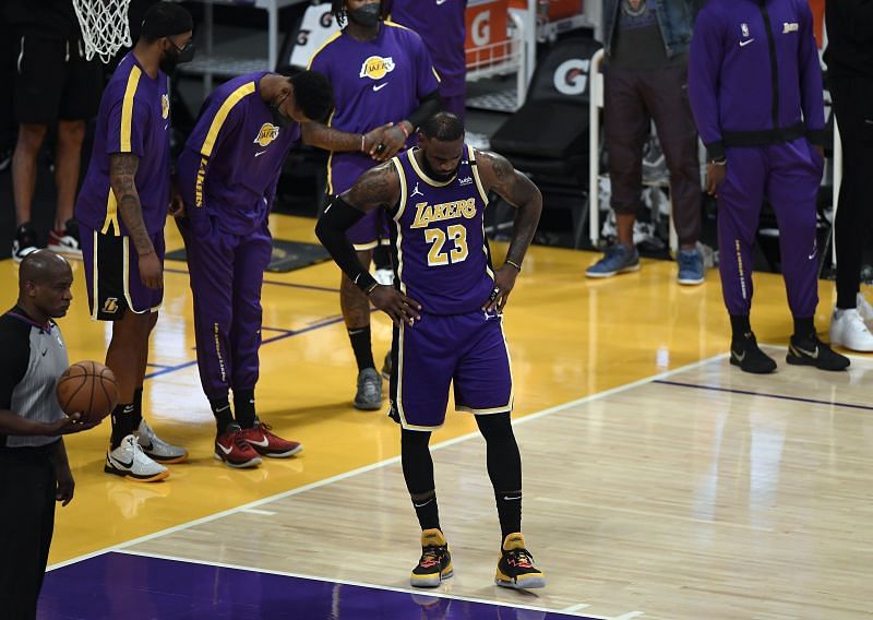 LeBron James aggravated his ankle on Sunday and remains sidelined.