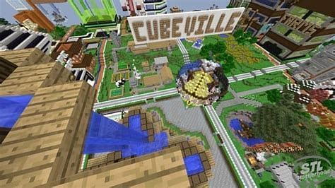 Cubeville Minecraft server (Image via stlmotherhood)