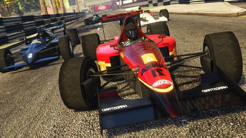 GTA Online&#039;s Open Wheel cars provide a new automotive experience (image via Rockstar Games)