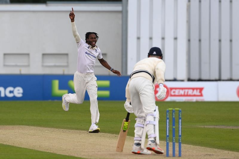 Jofra Archer in action for Sussex