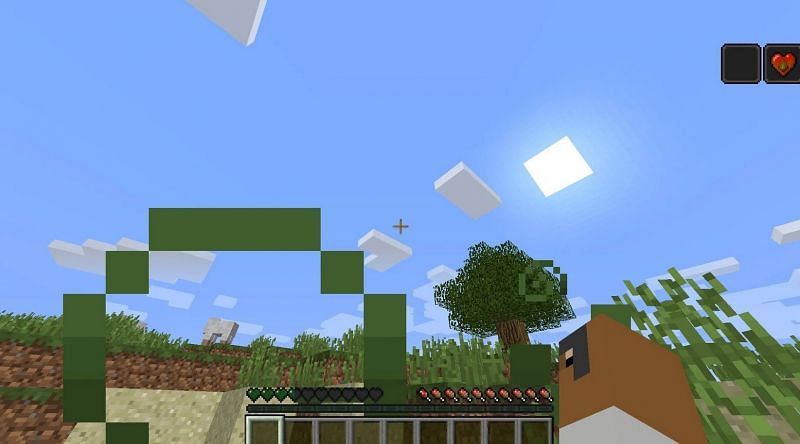 A player emitting Poison particles (Image via Minecraft forum)