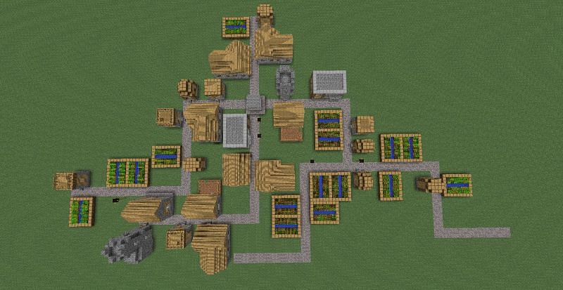 Villages are crucial to survival in superflat (Image via Minecraft Forums)