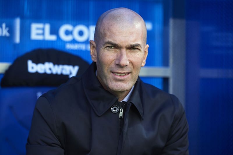 Real Madrid manager Zinedine Zidane. (Photo by Juan Manuel Serrano Arce/Getty Images)