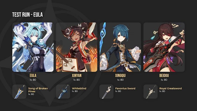 Genshin Impact Leaks Eula Banner Release Date And 4 Star Characters Teased By Reputed Leaker