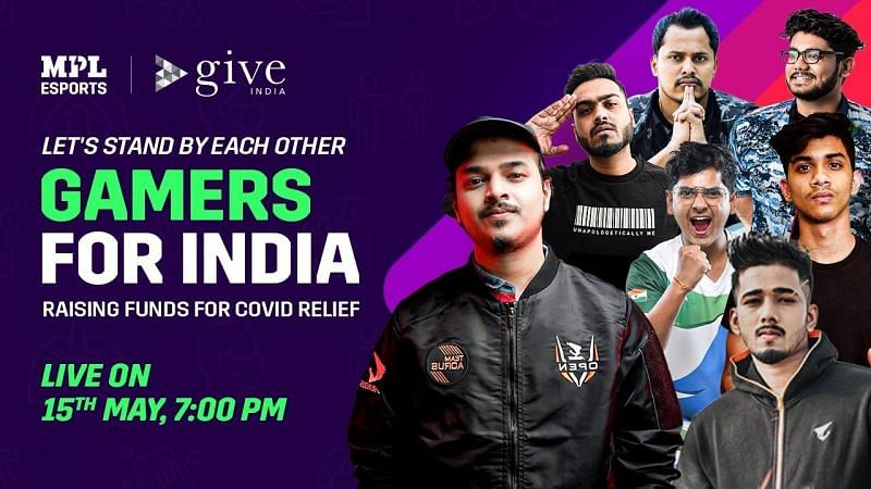 MPL Esports organised a fundraiser for COVID relief(Image via MPL/ YouTube)