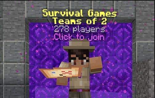 CubeCraft offers survival games, with a few unique twists