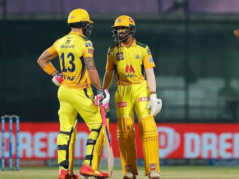 Ruturaj Gaikwad (Right) and Faf du Plessis