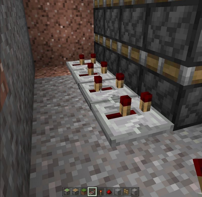 Putting a redstone repeater 
