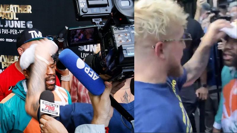 Floyd Mayweather got into an altercation with Jake Paul