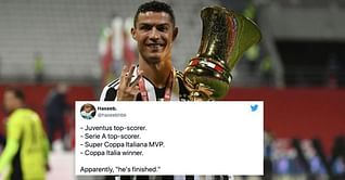 Twitter explodes as Cristiano Ronaldo creates history in Juventus' Coppa Italia triumph over Atalanta