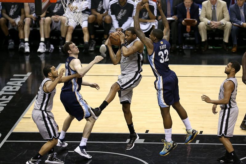 Hall-of-Famer Tracy McGrady while playing in San Antonio