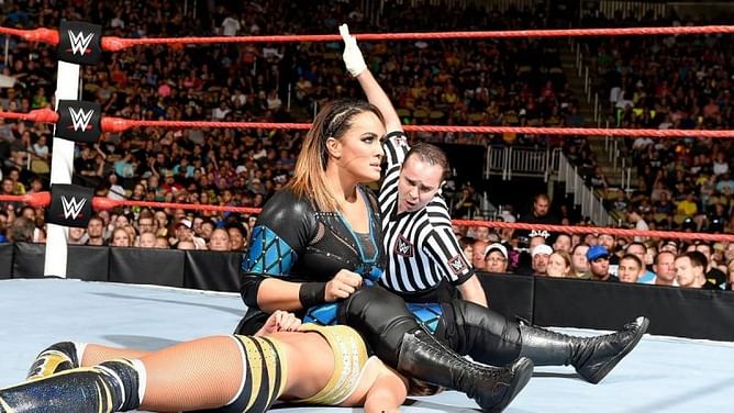 WWE posts old video of Nia Jax squashing AEW star