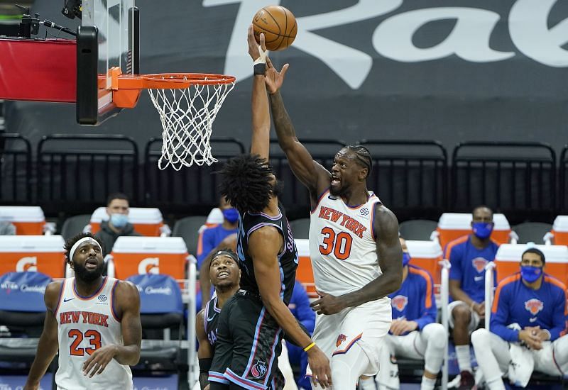 Julius Randle #30 of the New York Knicks in action