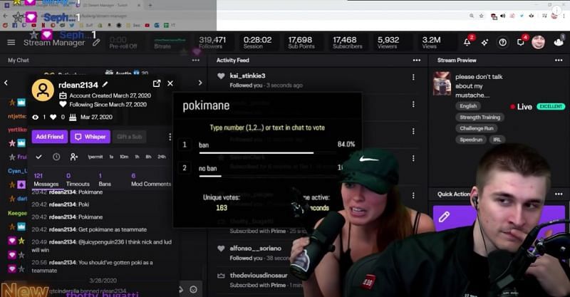 During a recent live stream, Ludwig and QTCinderella joked about banning Pokimane from Ludwig&#039;s stream