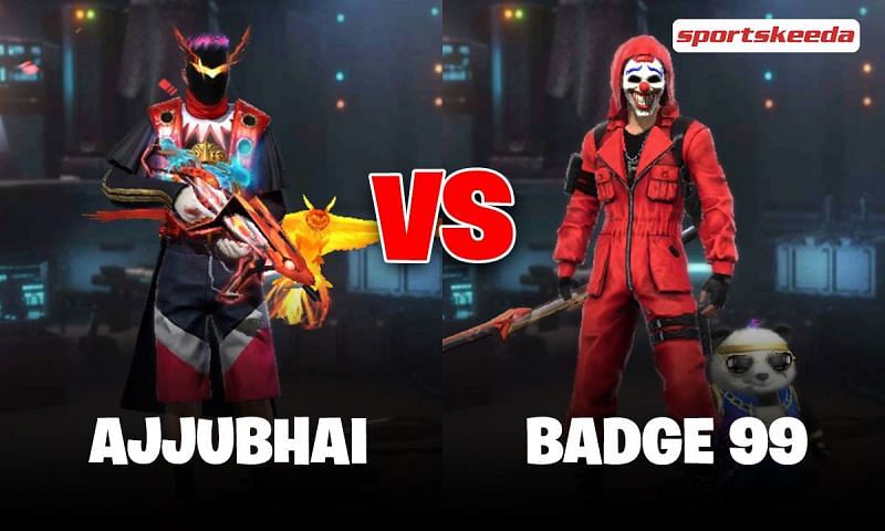 Ajjubhai and Badge 99 are two of the biggest Free Fire YouTubers in India