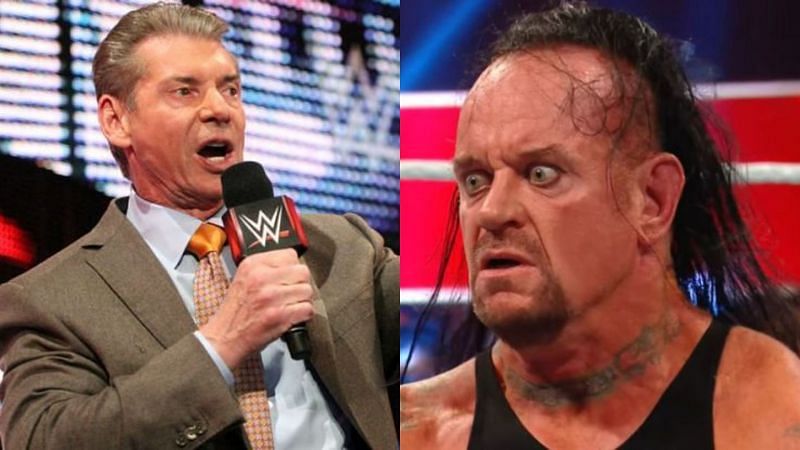 Vince McMahon (left); The Undertaker (right)