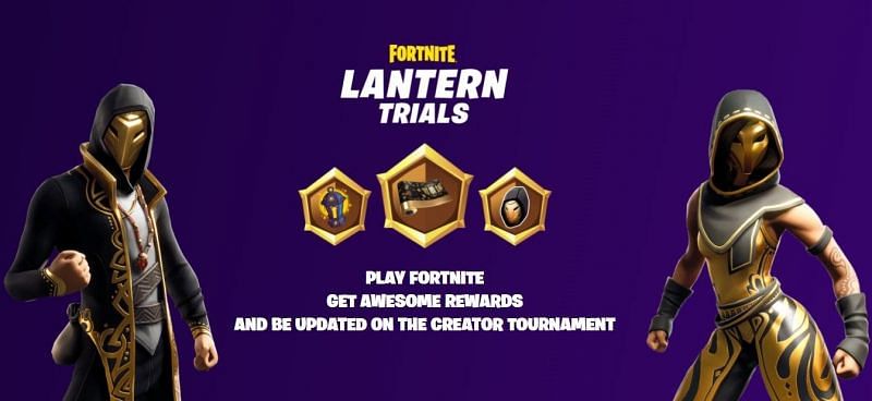 The Fortnite Lantern Trials is live now for players to claim free rewards (Image via Epic Games)