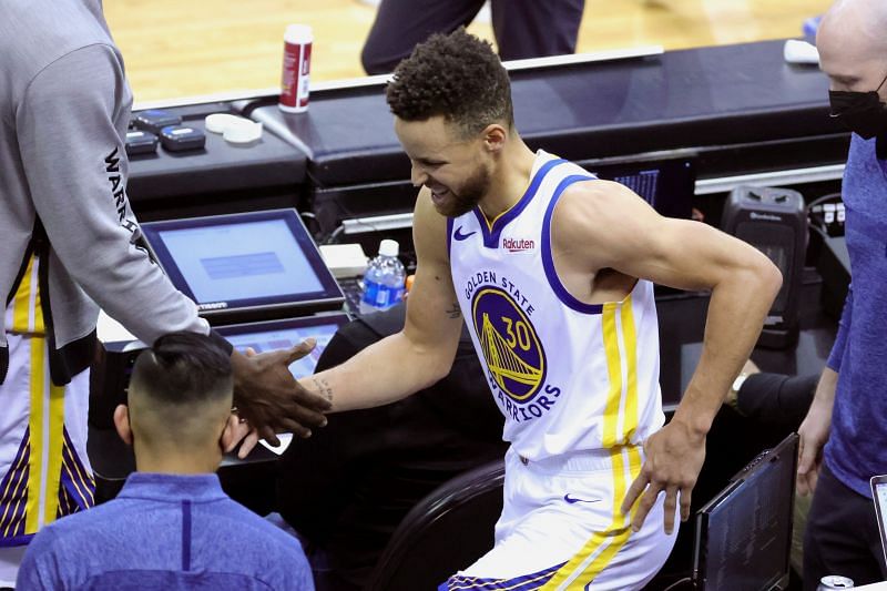 Stephen Curry suffered a tailbone injury on March 17th against the Houston Rockets during a regular-season matchup