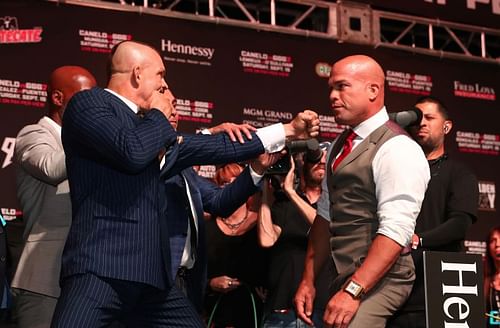 Chuck Liddell (left) and Tito Ortiz (right)