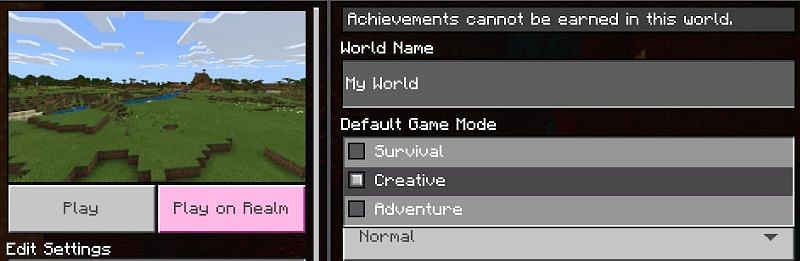 How to change game mode in Minecraft bedrock