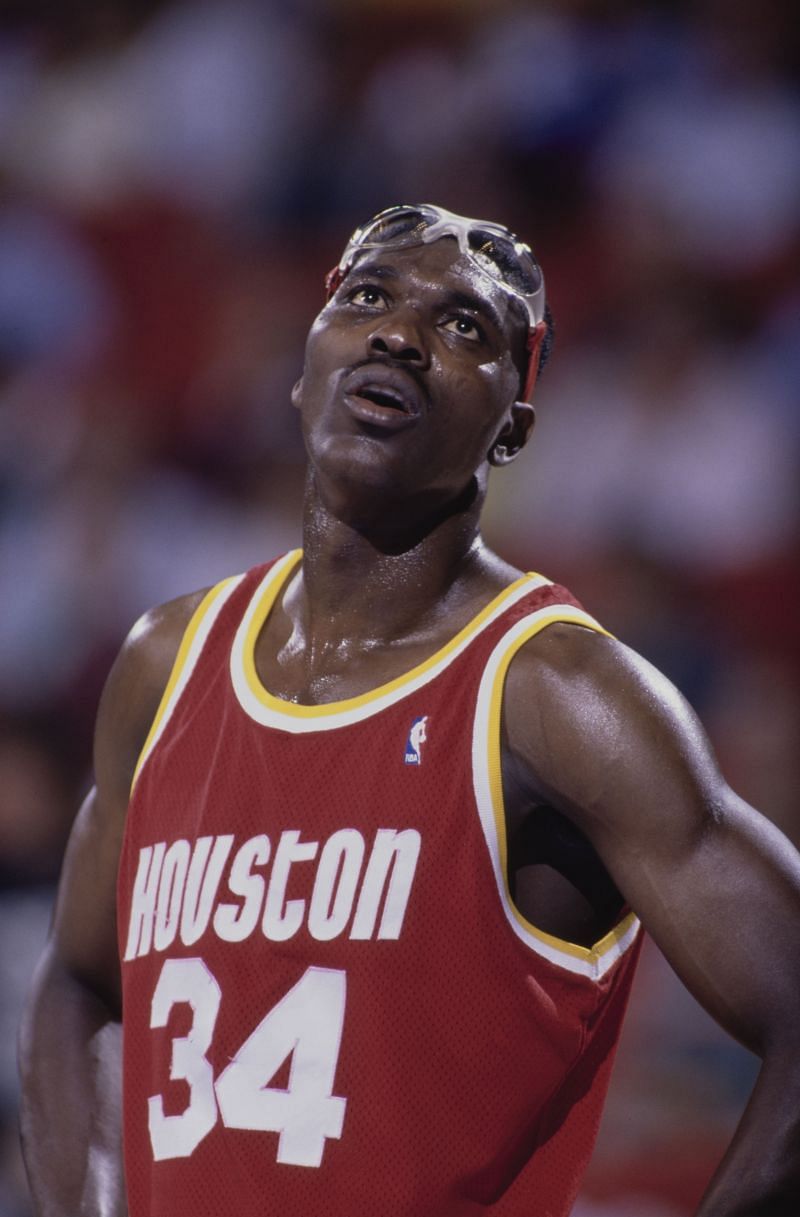 Hakeem Olajuwon of the Houston Rockets.