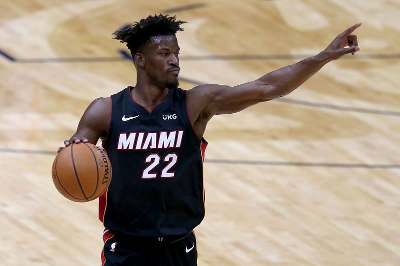 Miami Heat&#039;s Jimmy Butler hasn&#039;t played in any of the regular-season games against the Milwaukee Bucks in the NBA 2021