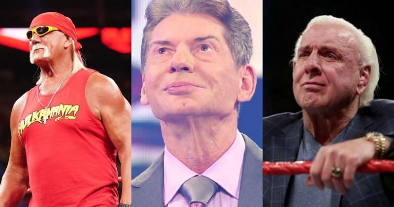 WWE Legends Hulk Hogan, Vince McMahon and Ric Flair.